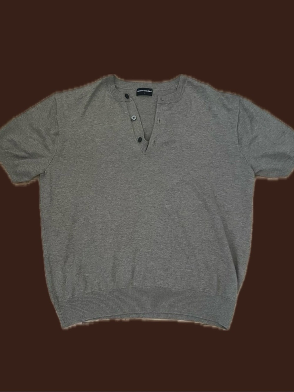 Musinsa | Short-Sleeve V-Neck Henley